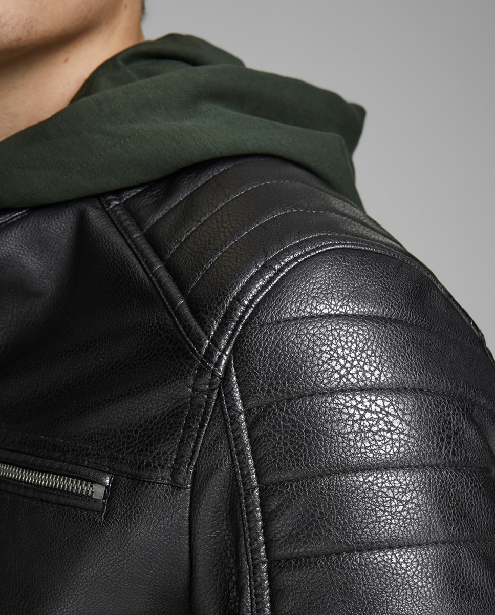 Imagen 4 de Cazadora de hombre Jack & Jones negra - Negro Negro