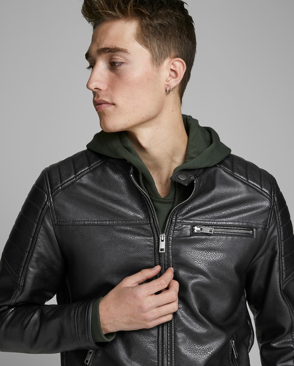 Imagen 5 de Cazadora de hombre Jack & Jones negra - Negro Negro