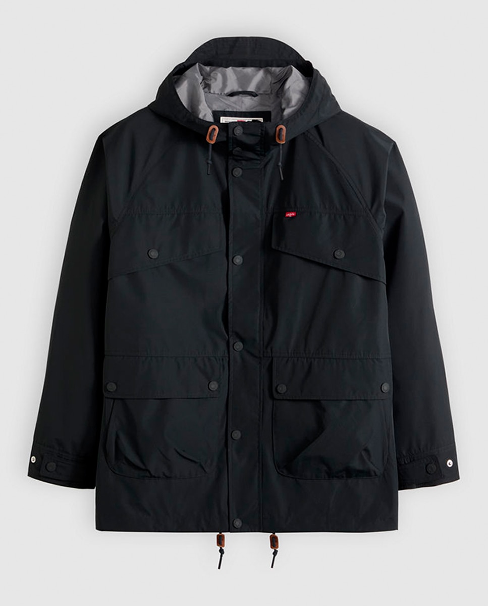 Parka com capuz Preto-3