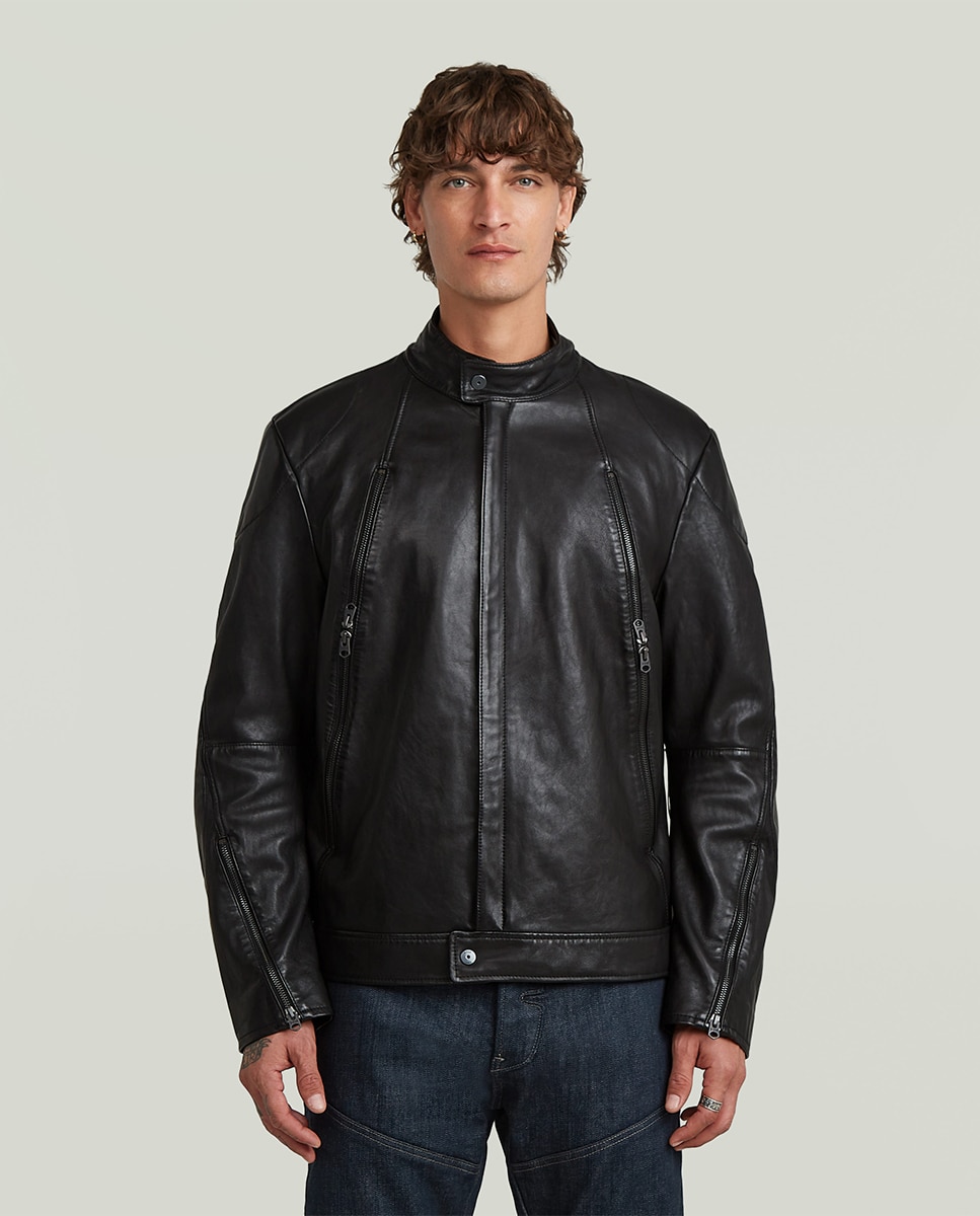 Imagem 0 de Blusão Estilo Biker de Couro