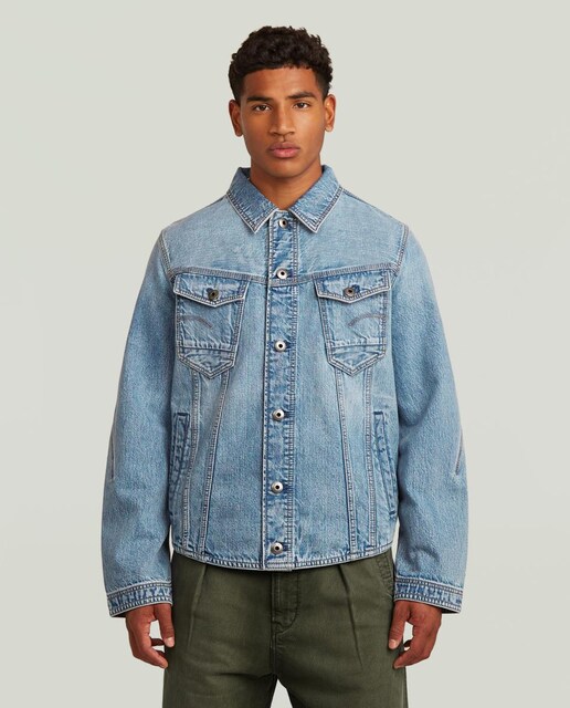 Imagem 0 de Blusão de Ganga Justo com Design Tridimensional