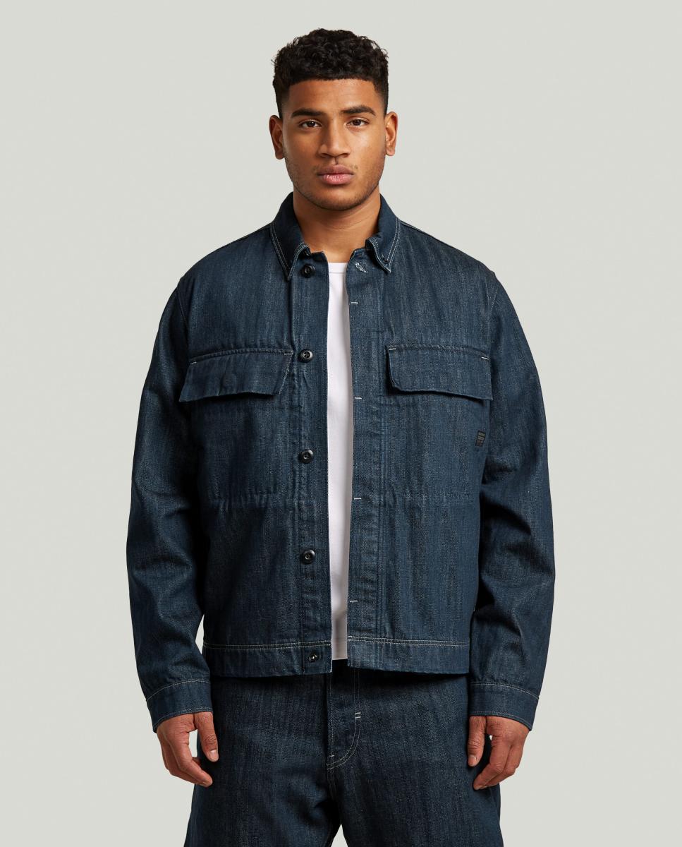 Imagem 0 de Sobrecamisa de Ganga de Corte Regular e Estilo Moderno
