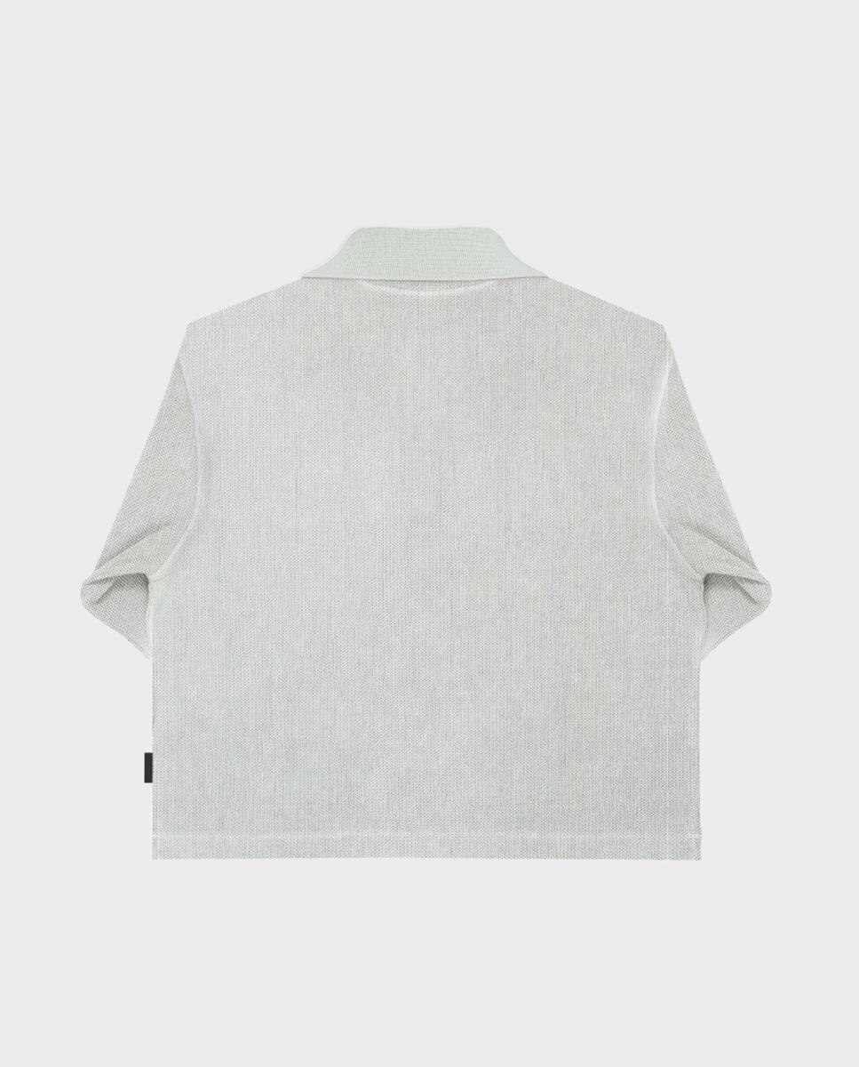 Camisola de Malha de Algodão Cinzento-5