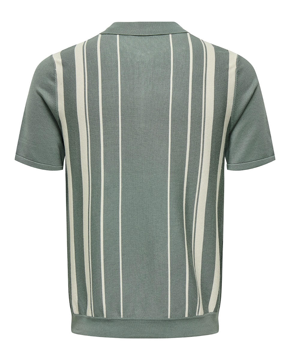 Polo de Malha Regular Fit com Manga Curta Verde-2
