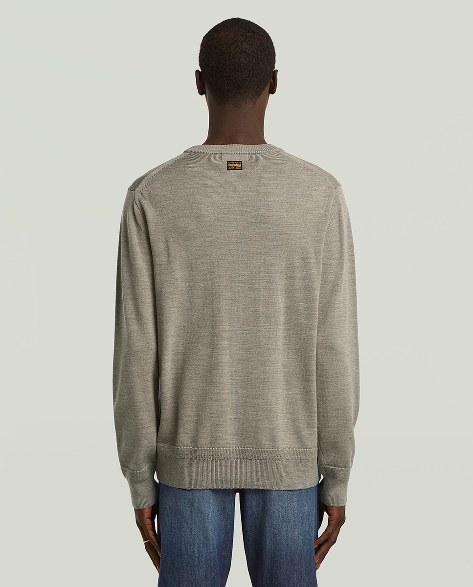 Camisola de Malha Fina Cinzento-2