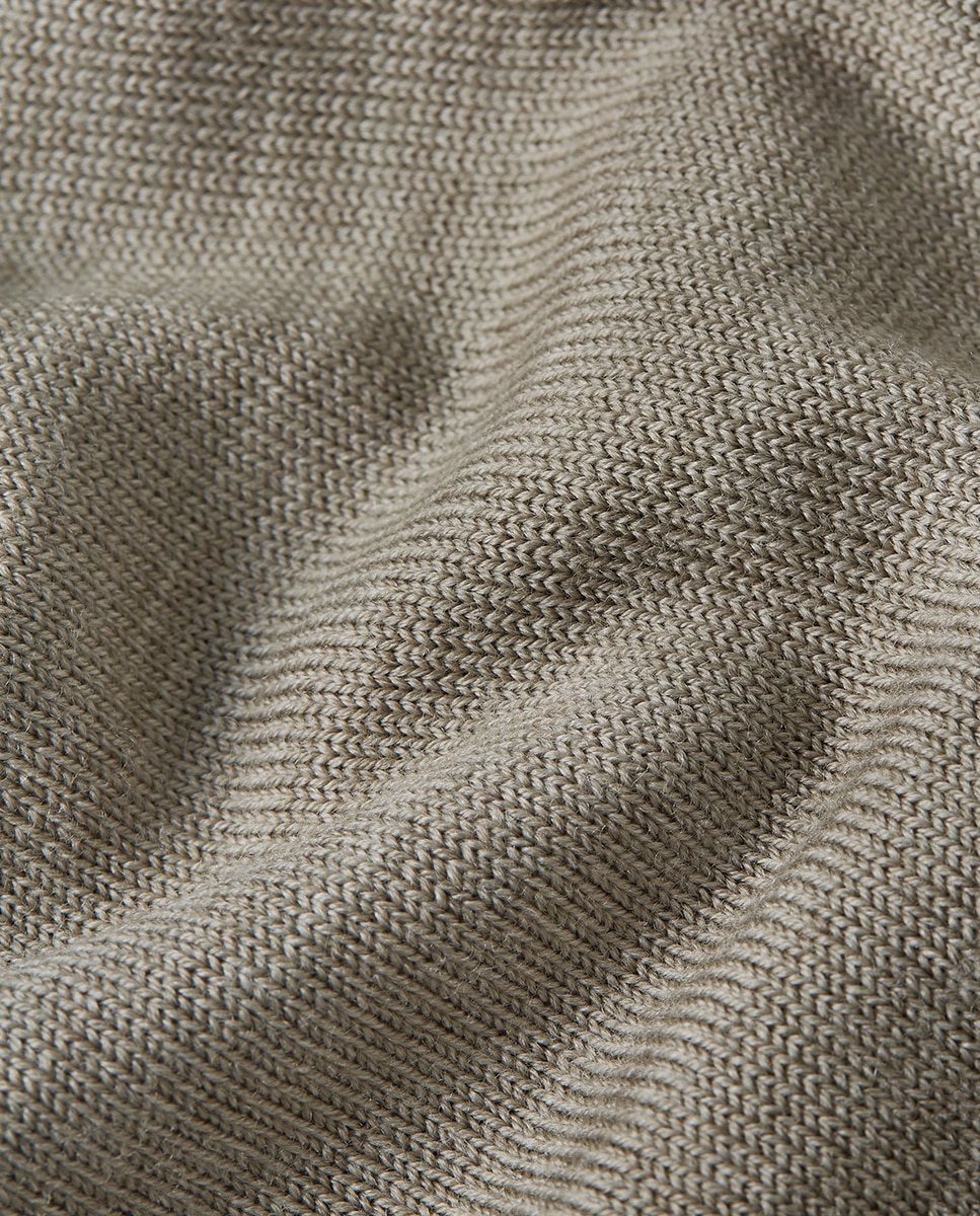 Camisola de Malha Fina Cinzento-5