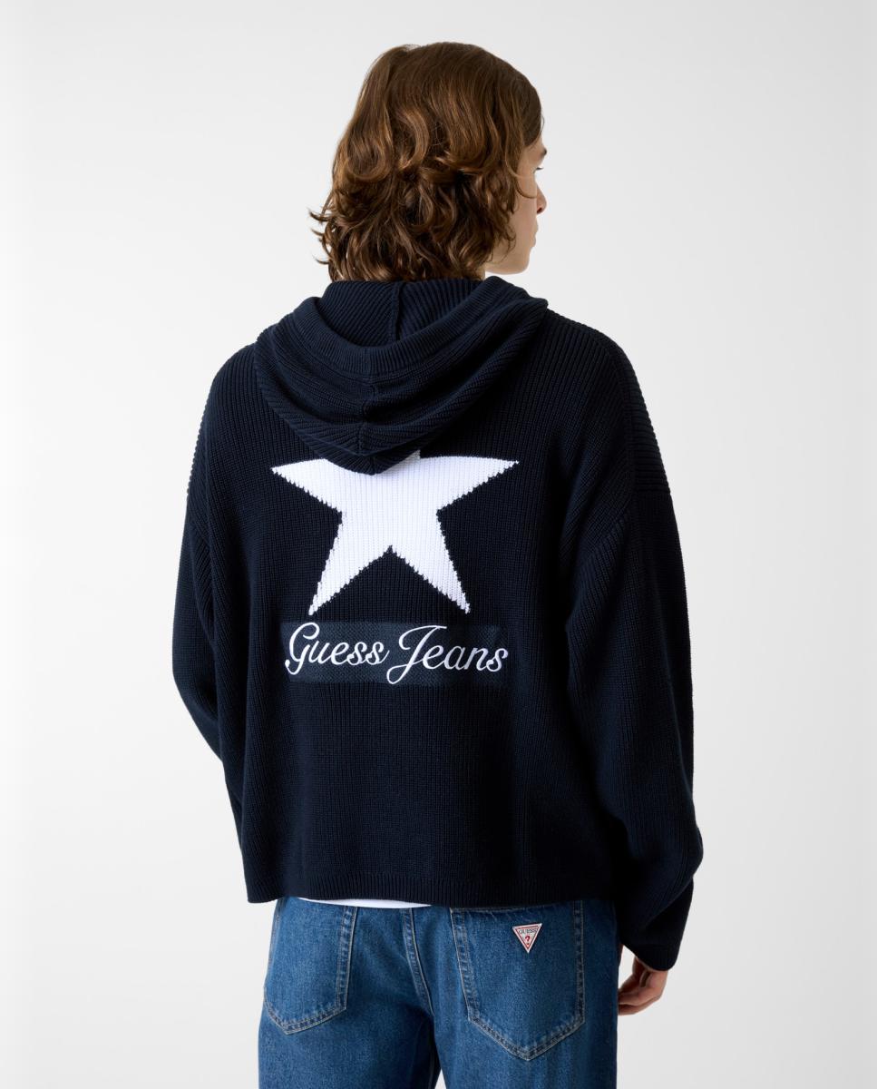 Sweatshirt com capuz Azul-marinho-2