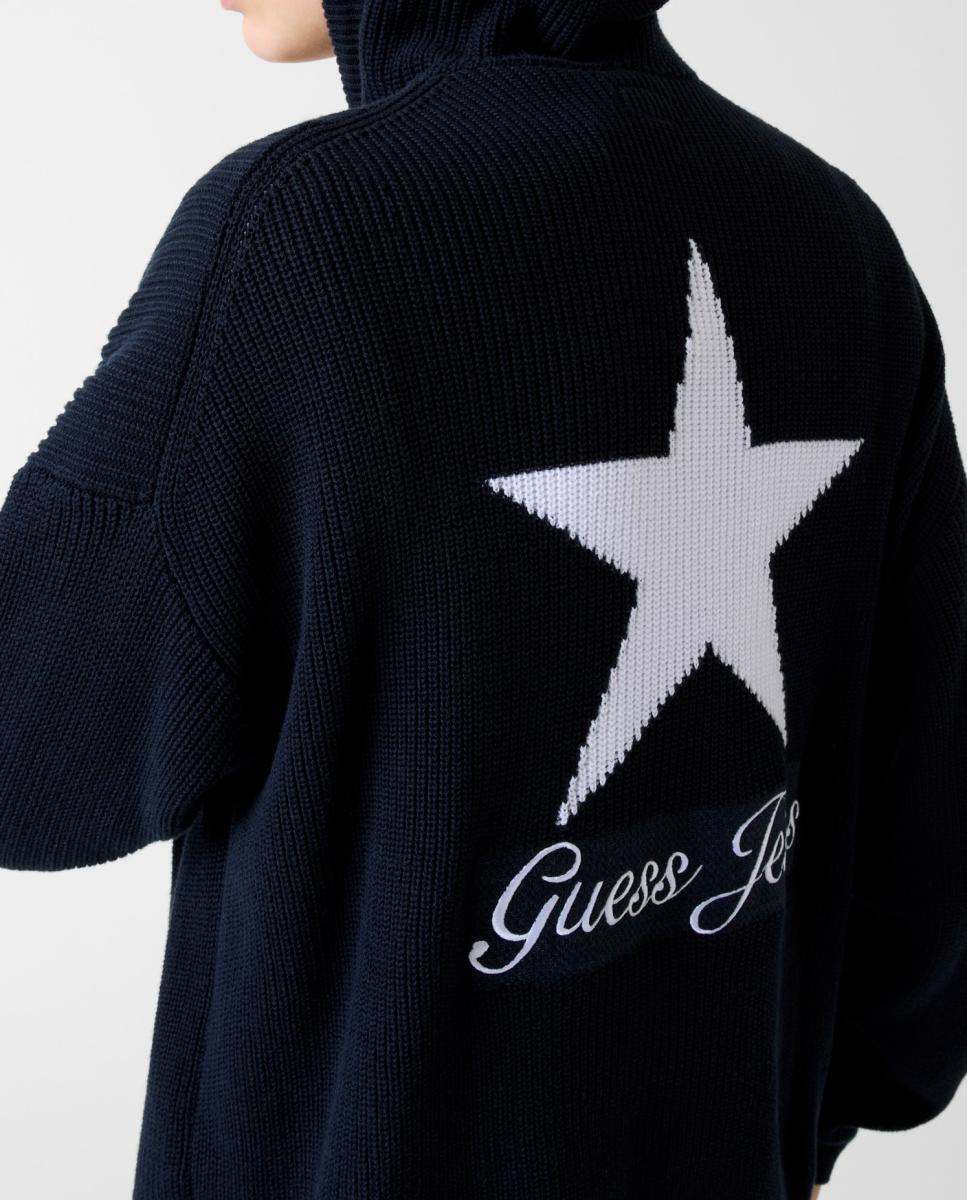 Sweatshirt com capuz Azul-marinho-3