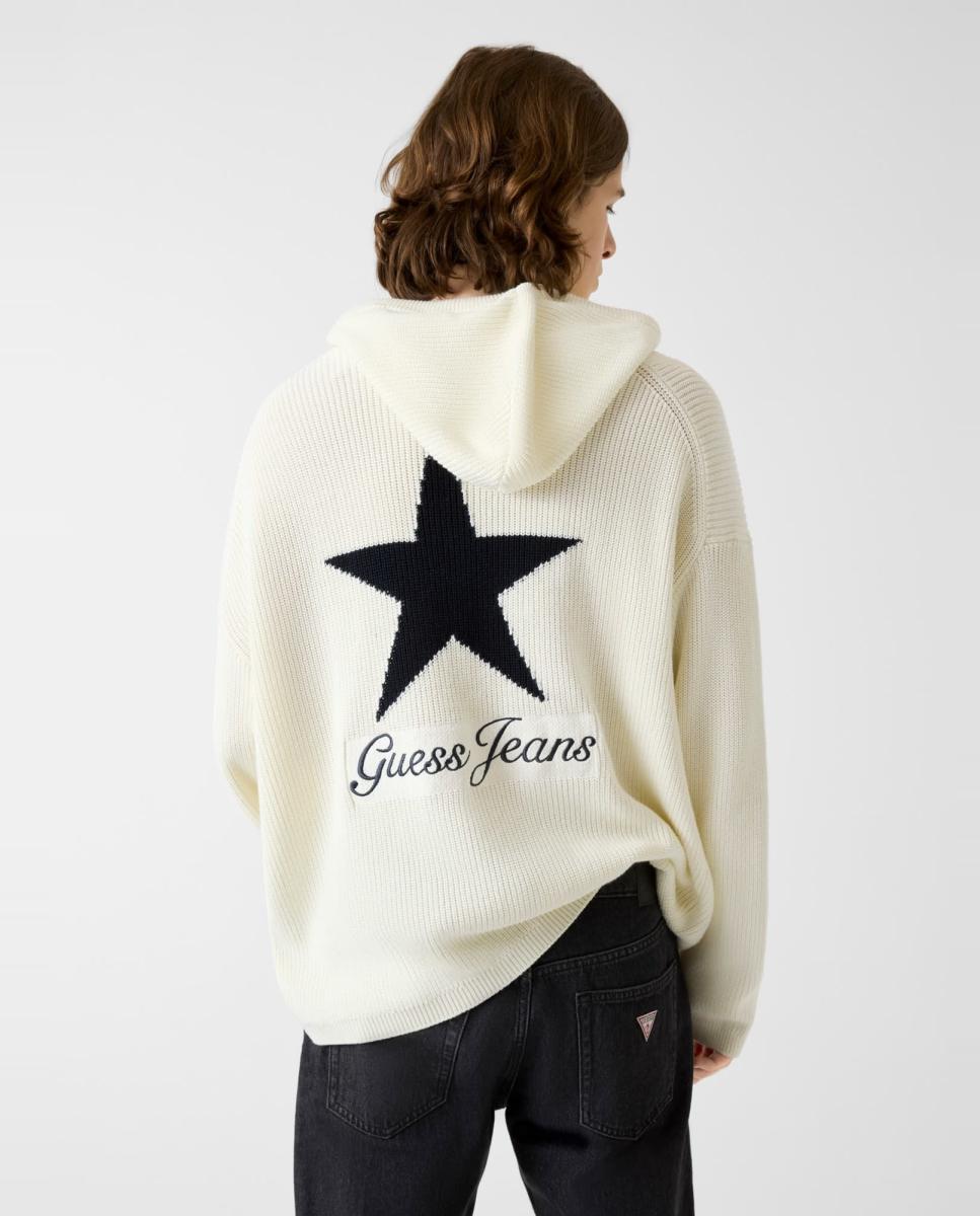 Sweatshirt com capuz Branco-2