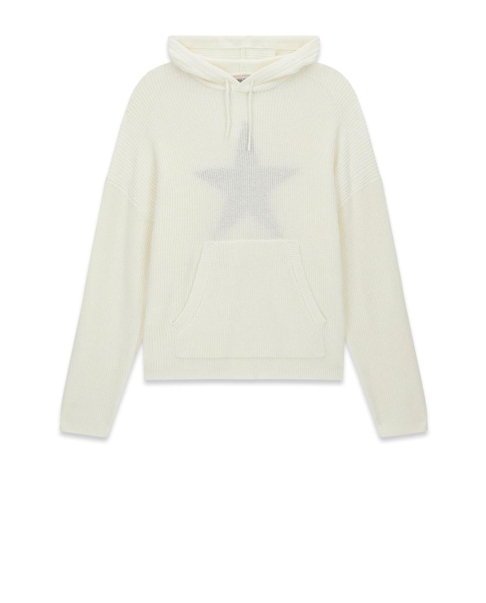 Sweatshirt com capuz Branco-4
