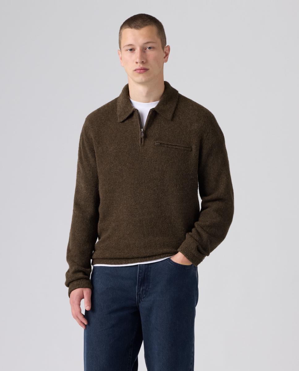 Imagem 0 de Camisola de Malha com Colarinho de Polo