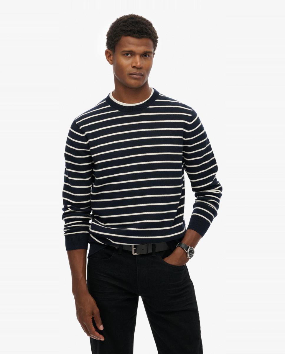 Superdry - Jersey de hombre Merchant Breton.