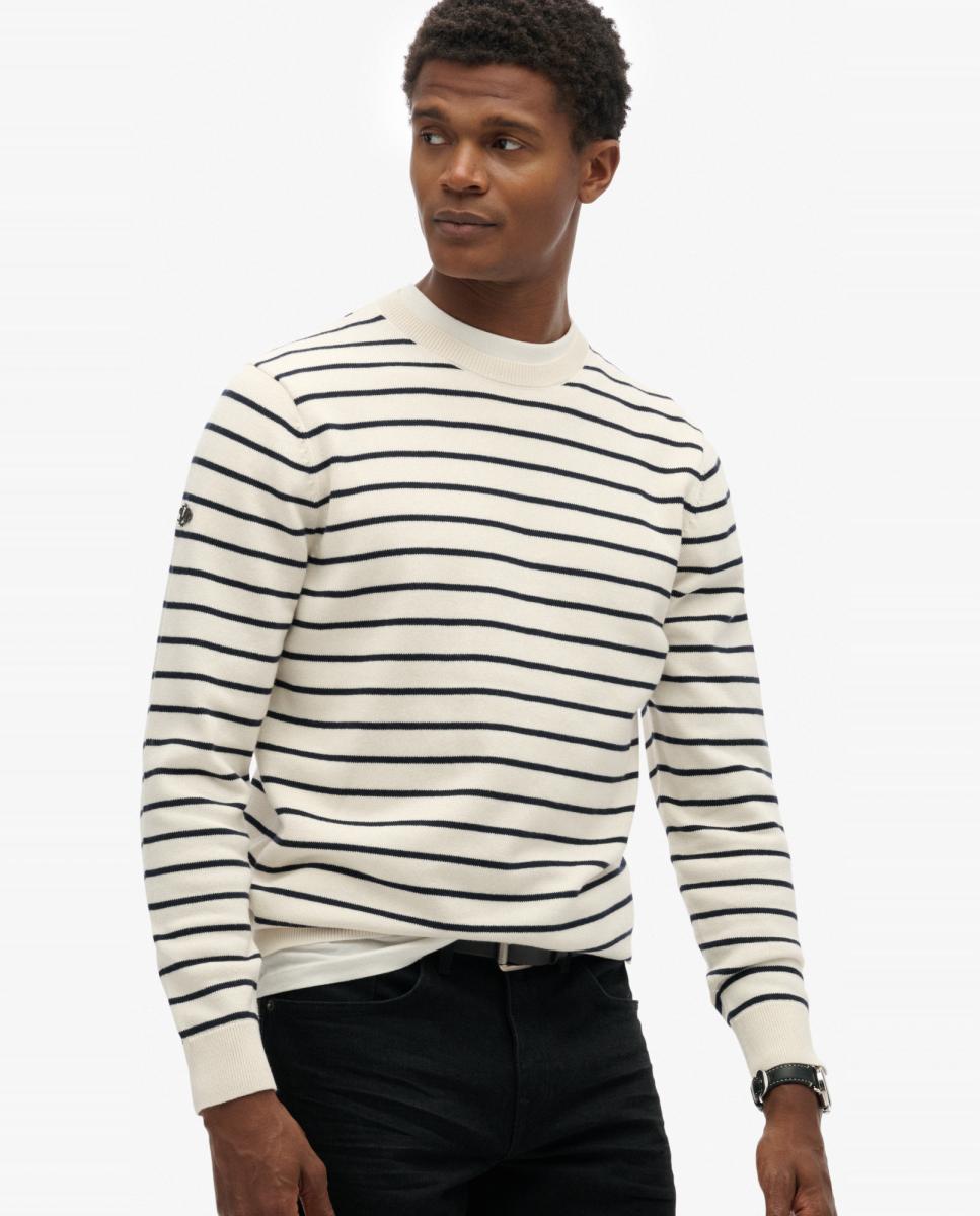 Camisola de Malha Merchant Breton Azul-2