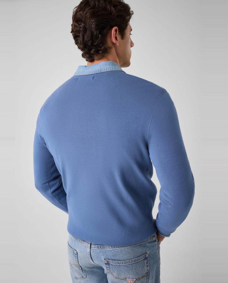 Sweatshirt sem Capuz Azul-marinho-2