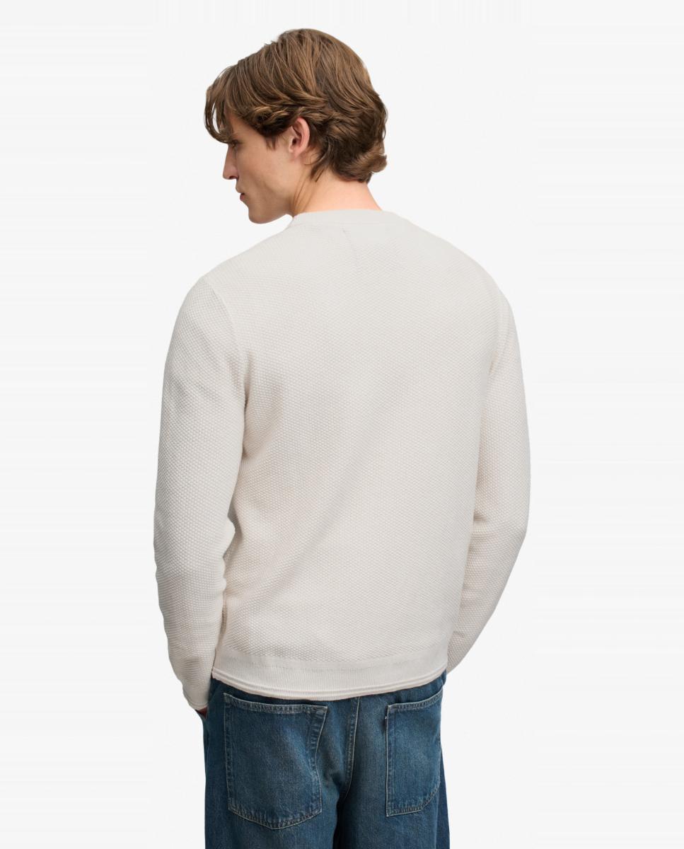 Imagen 2 de Jersey de hombre de punto texturizado - Superdry - Crudo Crudo