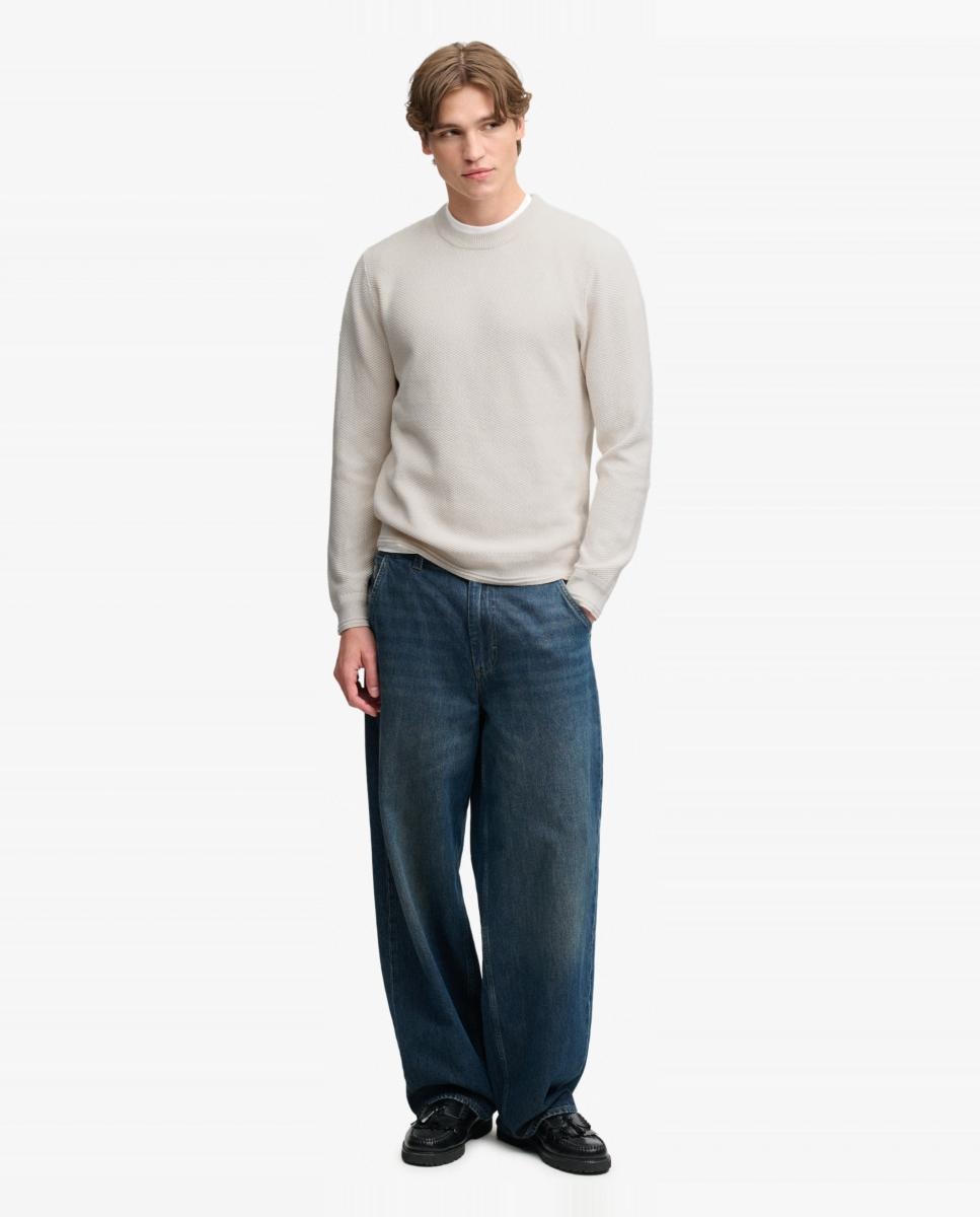 Imagen 5 de Jersey de hombre de punto texturizado - Superdry - Crudo Crudo