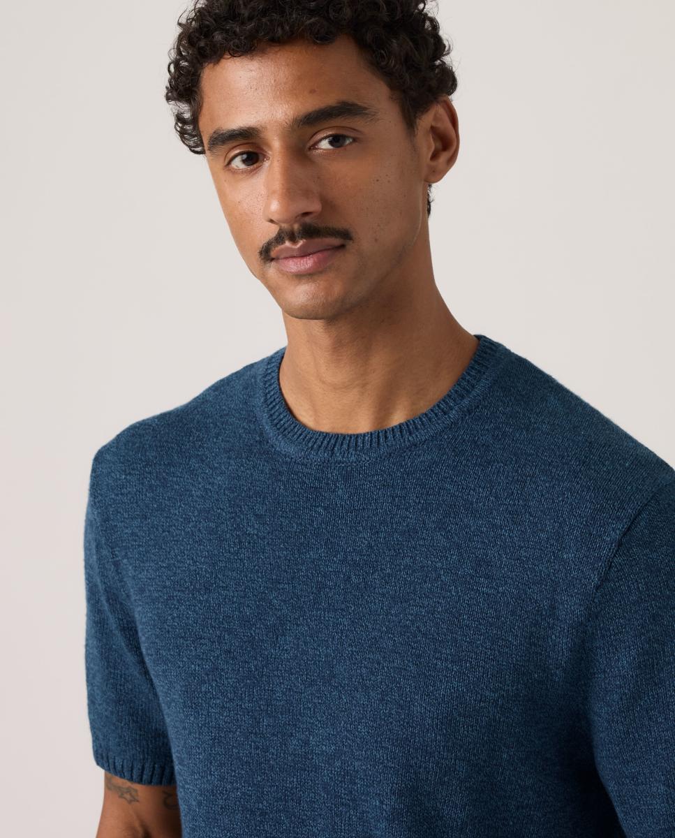 Jersey de hombre de manga corta y cuello redondo - Levi's - Azul Azul-3