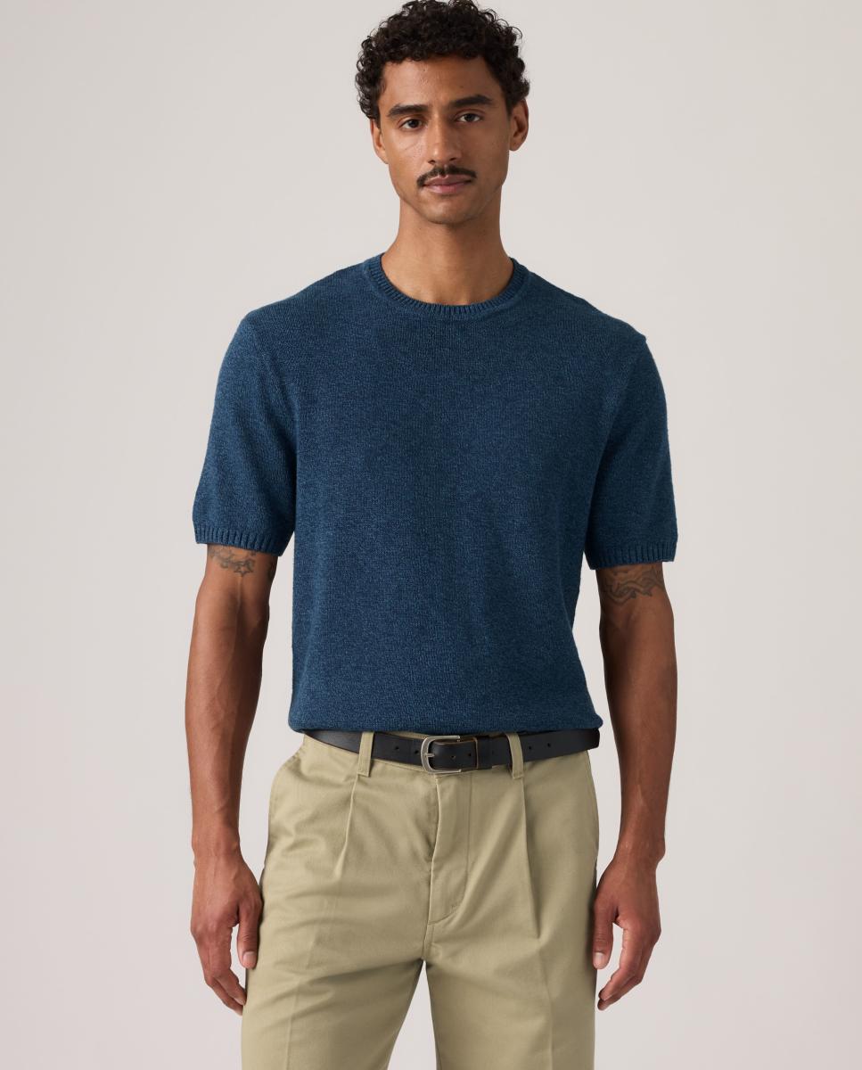 Jersey de hombre de manga corta y cuello redondo - Levi's - Azul Azul-4