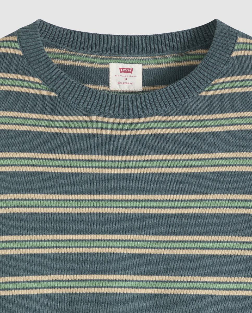Camisola de Malha com Manga Curta e Gola Redonda Multicolor-6