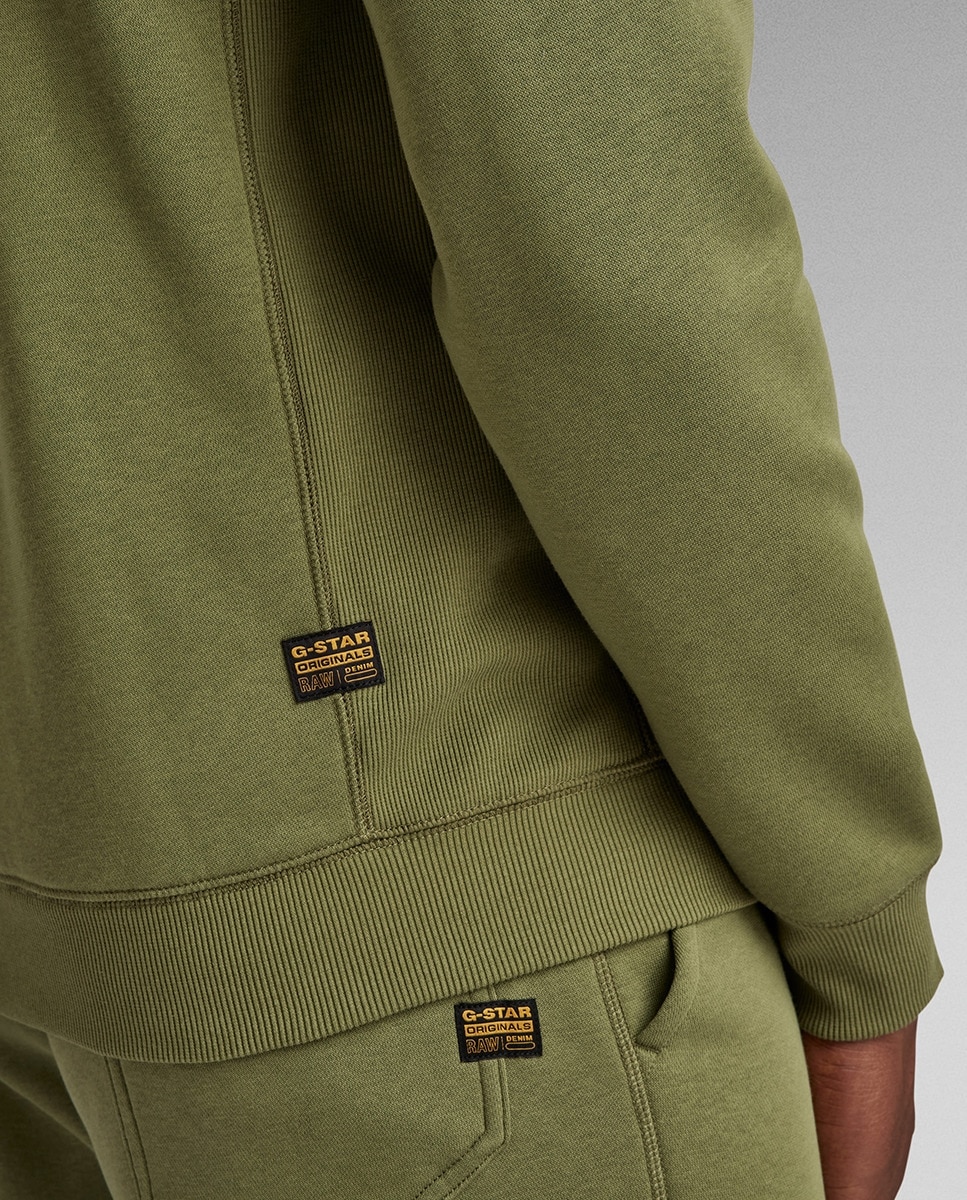 Sudadera de hombre negra de manga larga con capucha y cierre de cremallera - G-Star - Negro Negro-4