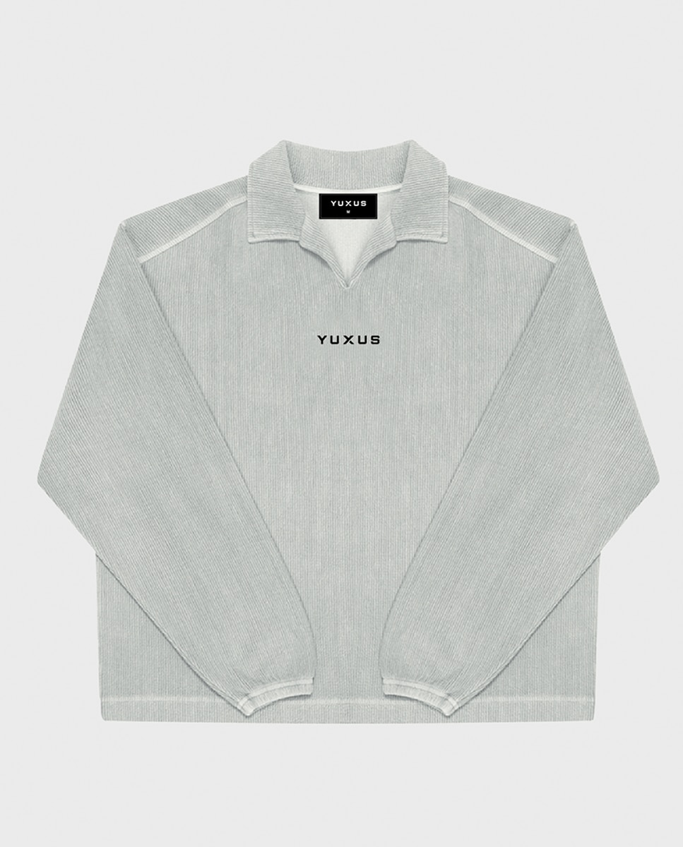 Sudadera tipo polo de hombre - YUXUS - Gris Gris-3