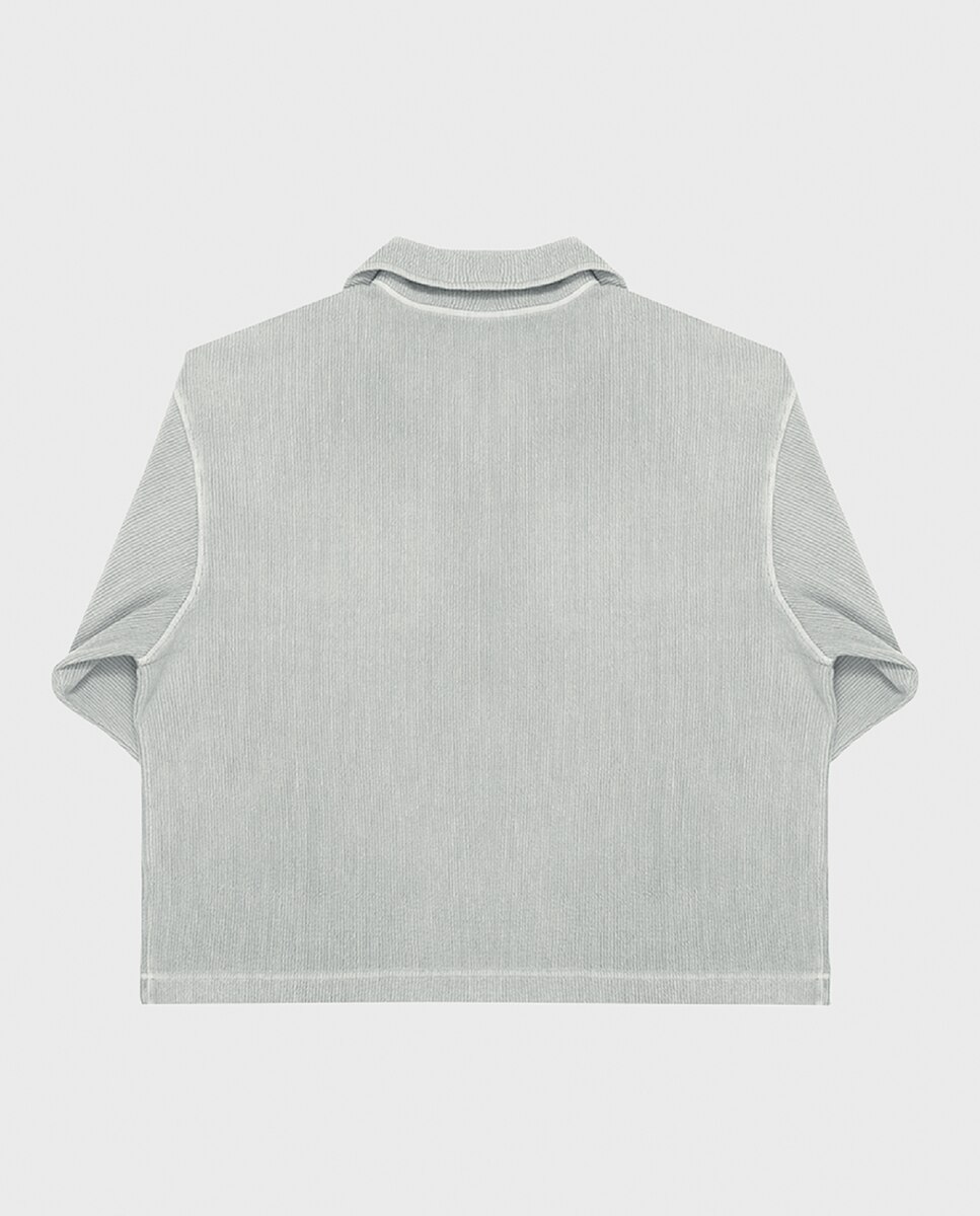 Sudadera tipo polo de hombre - YUXUS - Gris Gris-2