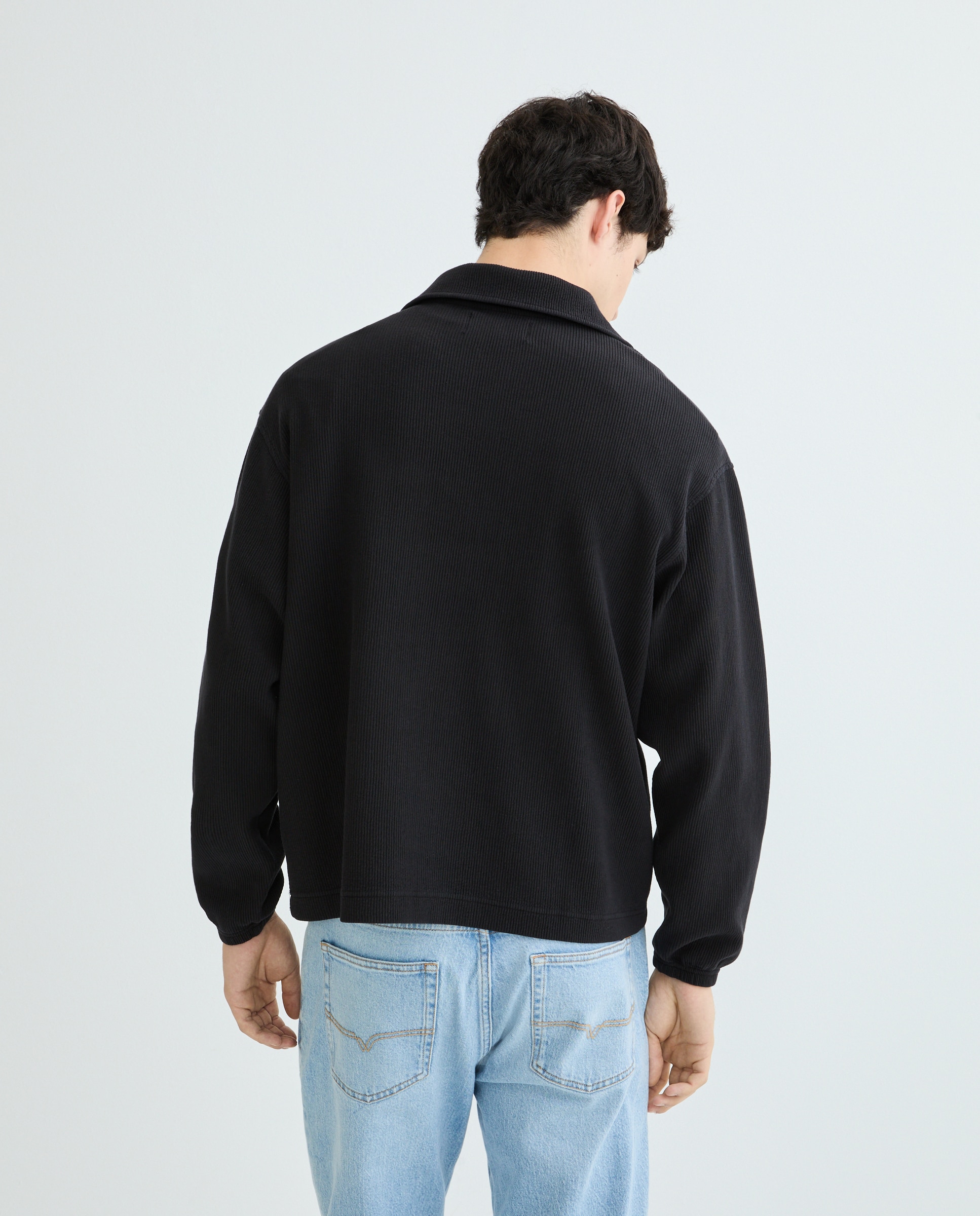 Sudadera tipo polo de hombre - YUXUS - Negro Negro-8