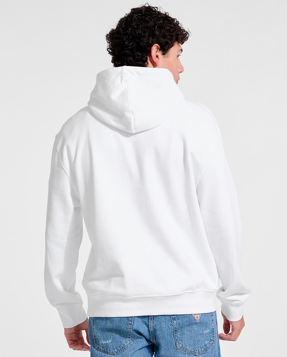 Sweatshirt com capuz Branco-2