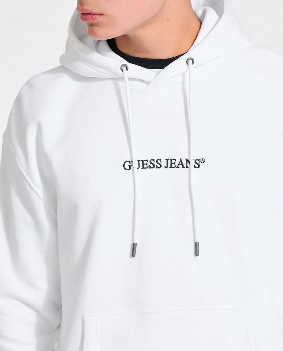 Sweatshirt com capuz Branco-3