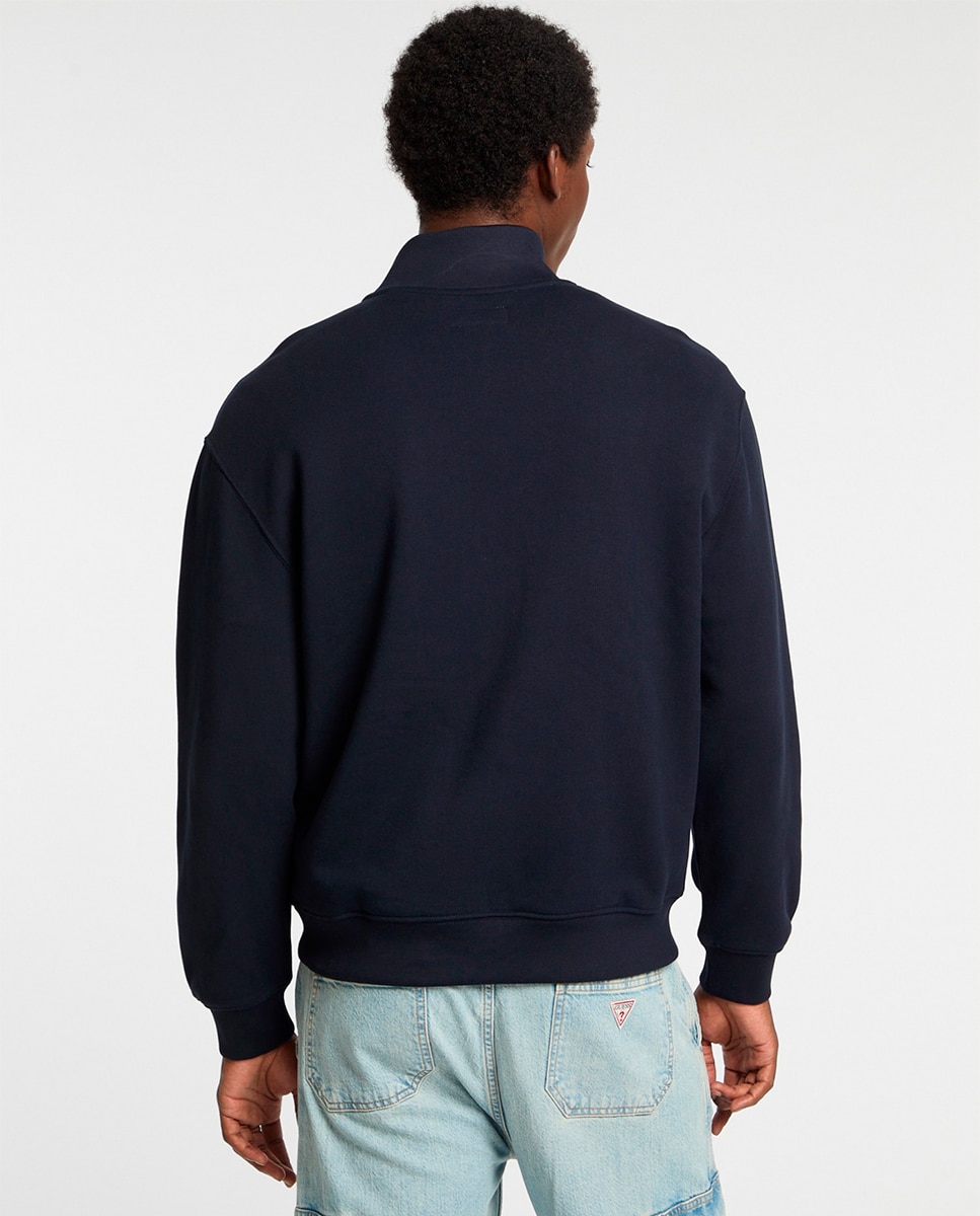 Sweatshirt sem Capuz Azul-marinho-2
