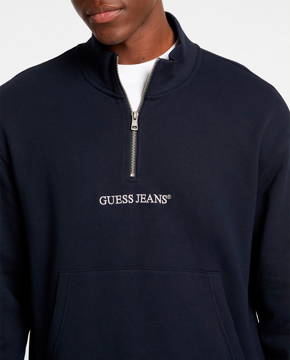 Sweatshirt sem Capuz Azul-marinho-4