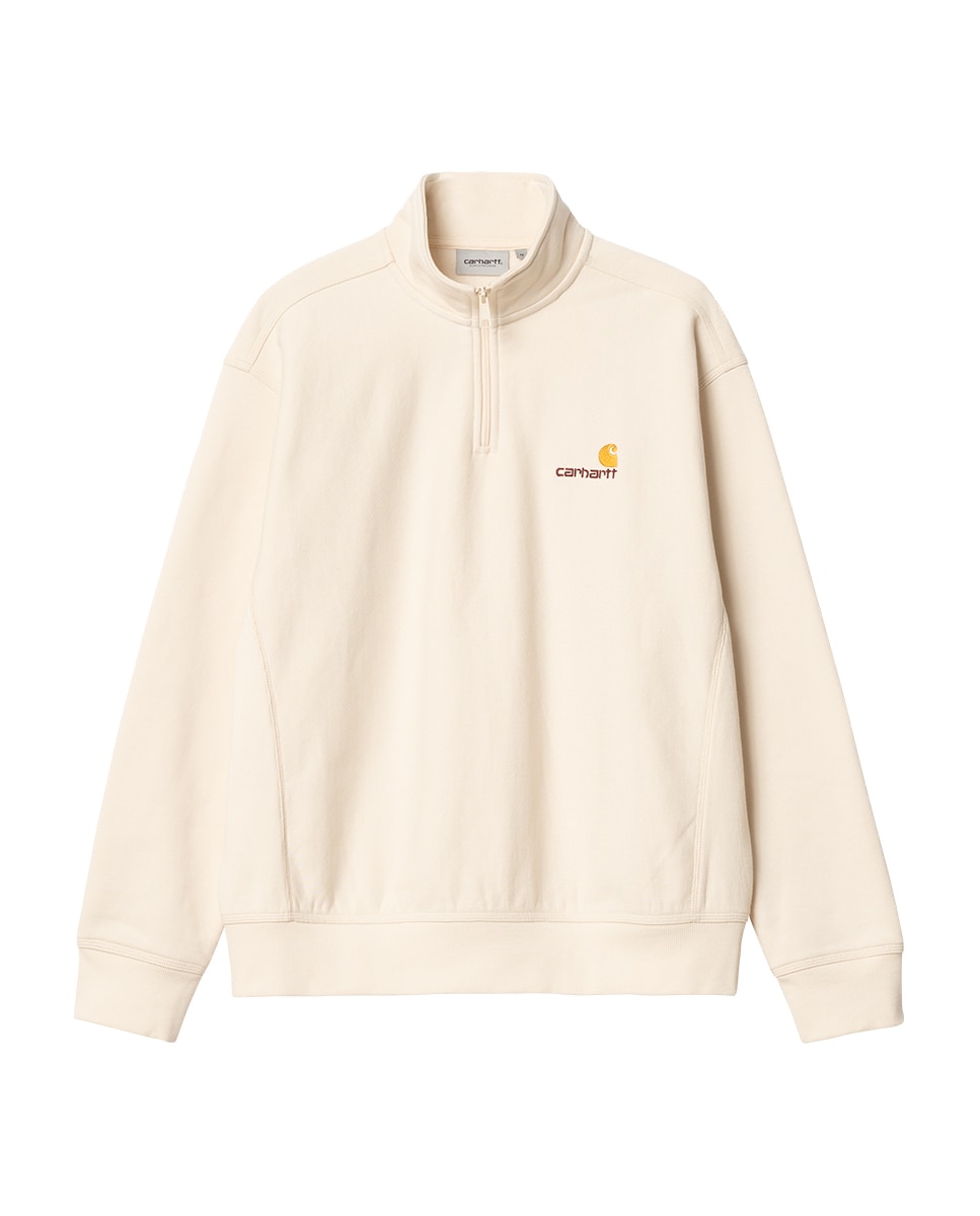 Sweatshirt de Meio Fecho de Correr e Corte Relaxed Branco-5