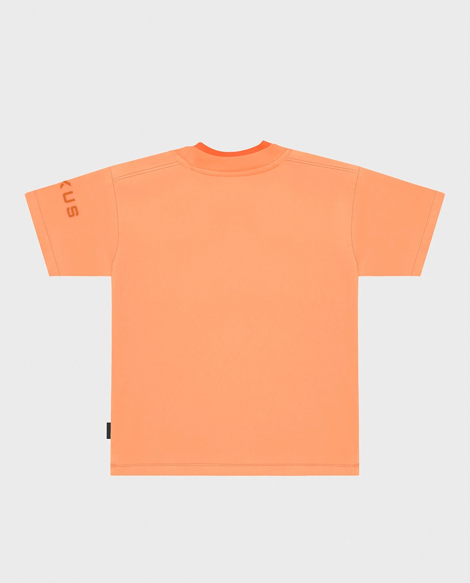 T-shirt de homem de manga curta Laranja-2