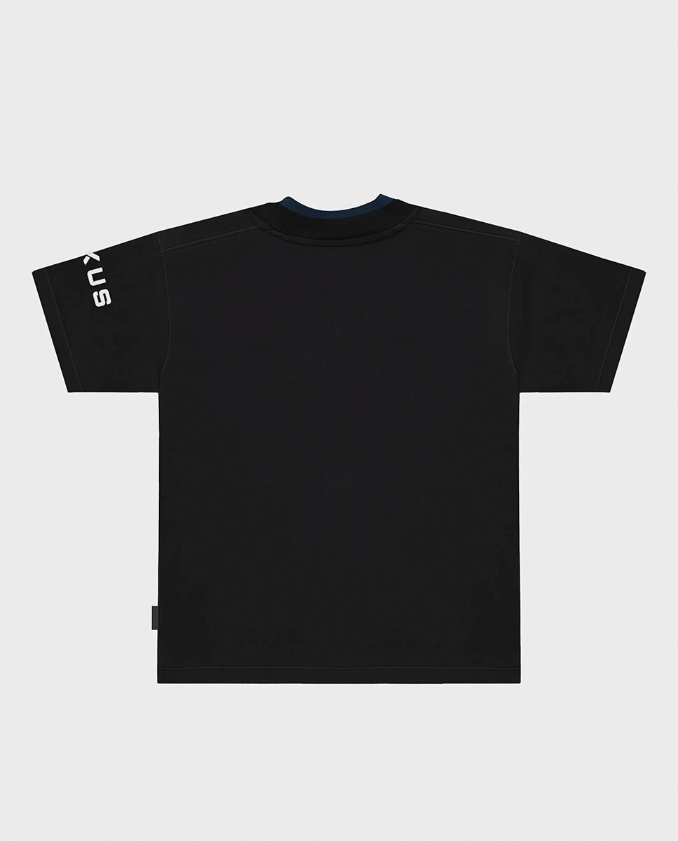 T-shirt de homem de manga curta Preto-2
