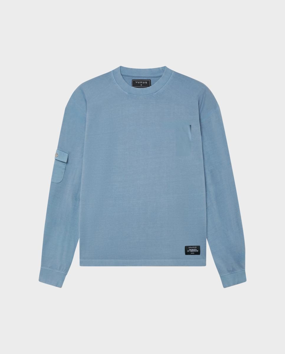 Camisola de homem com manga comprida Verde-6