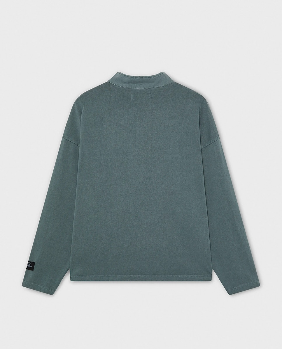 Sweatshirt sem Capuz Verde-2