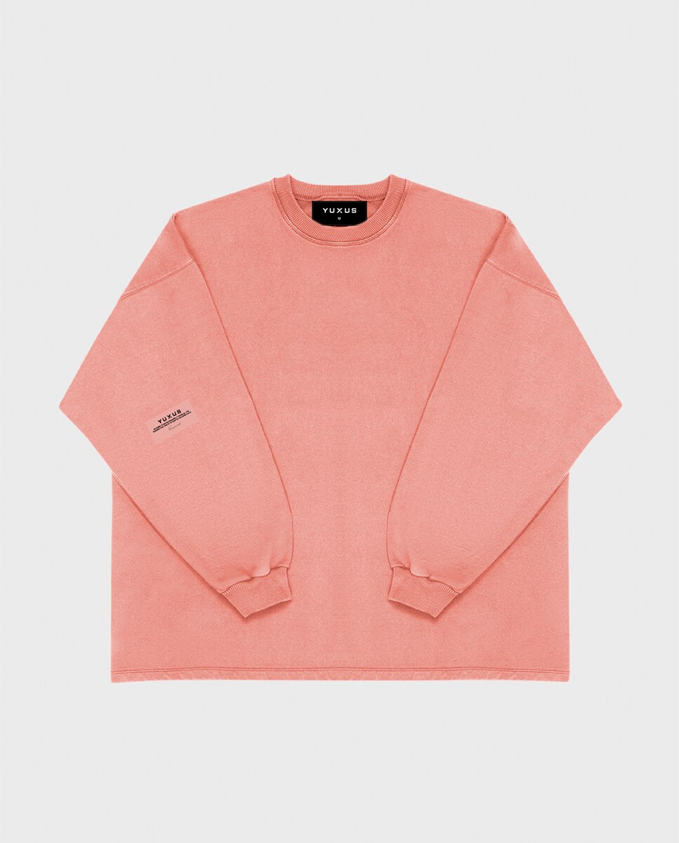Sudadera de hombre con cuello redondo - YUXUS - Naranja Naranja-2