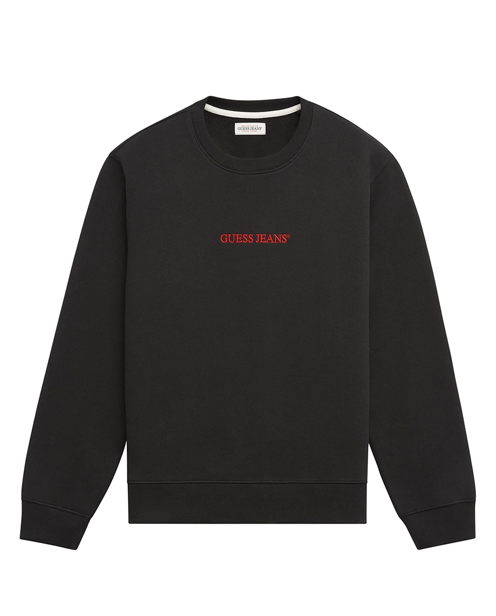 Sweatshirt de Manga Comprida Preto-3