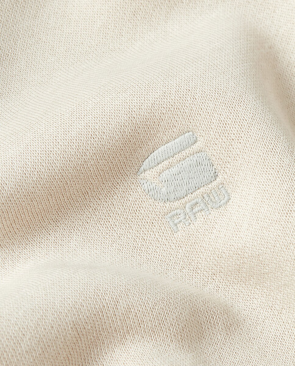 Sweatshirt de Manga Comprida com Capuz e Fecho de Correr - Preto Branco-5