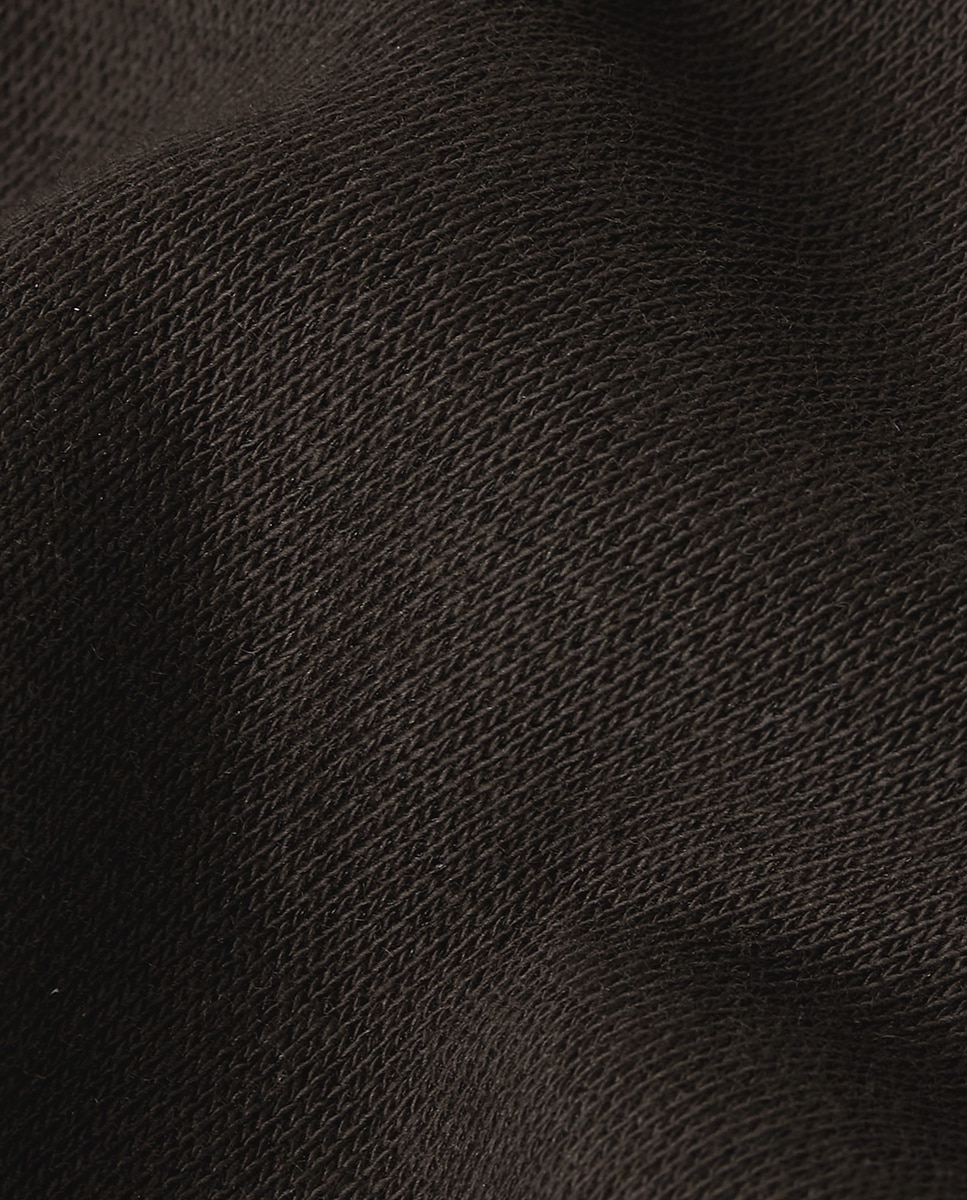 Sweatshirt Premium Core Hooded preta com bolso canguru Castanho-5