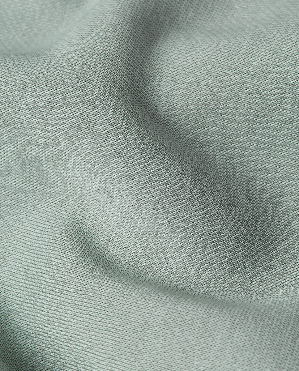 Sweatshirt de Manga Comprida com Capuz e Fecho de Correr - Preto Azul-5