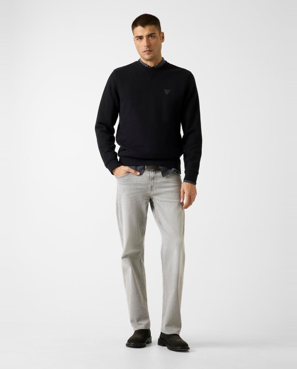 Sweatshirt de Manga Comprida Preto-5