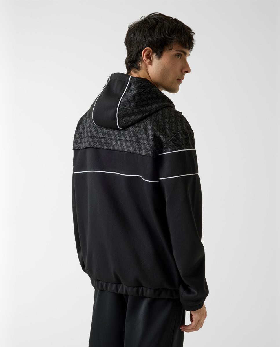 Sweatshirt de Manga Comprida Preto-2