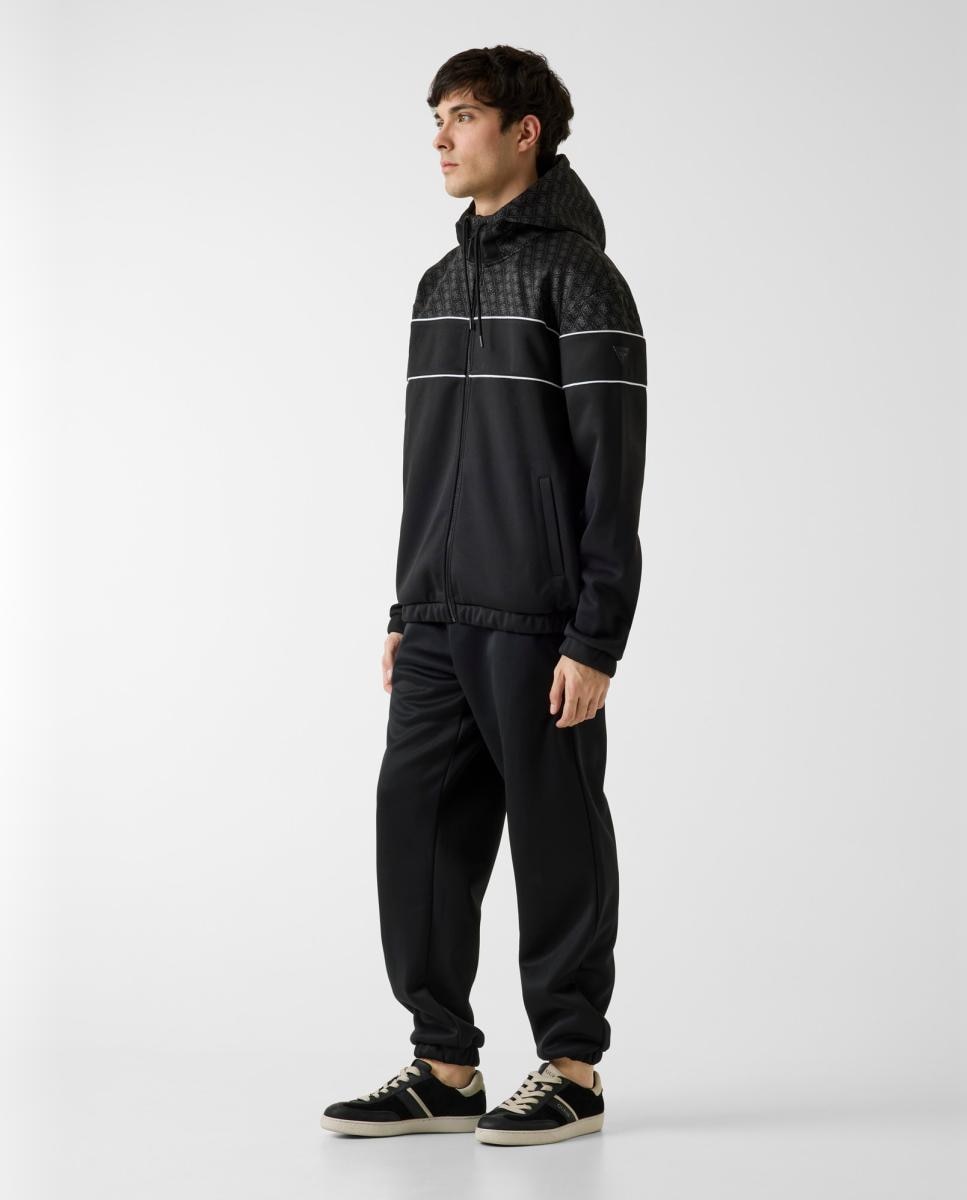 Sweatshirt de Manga Comprida Preto-6