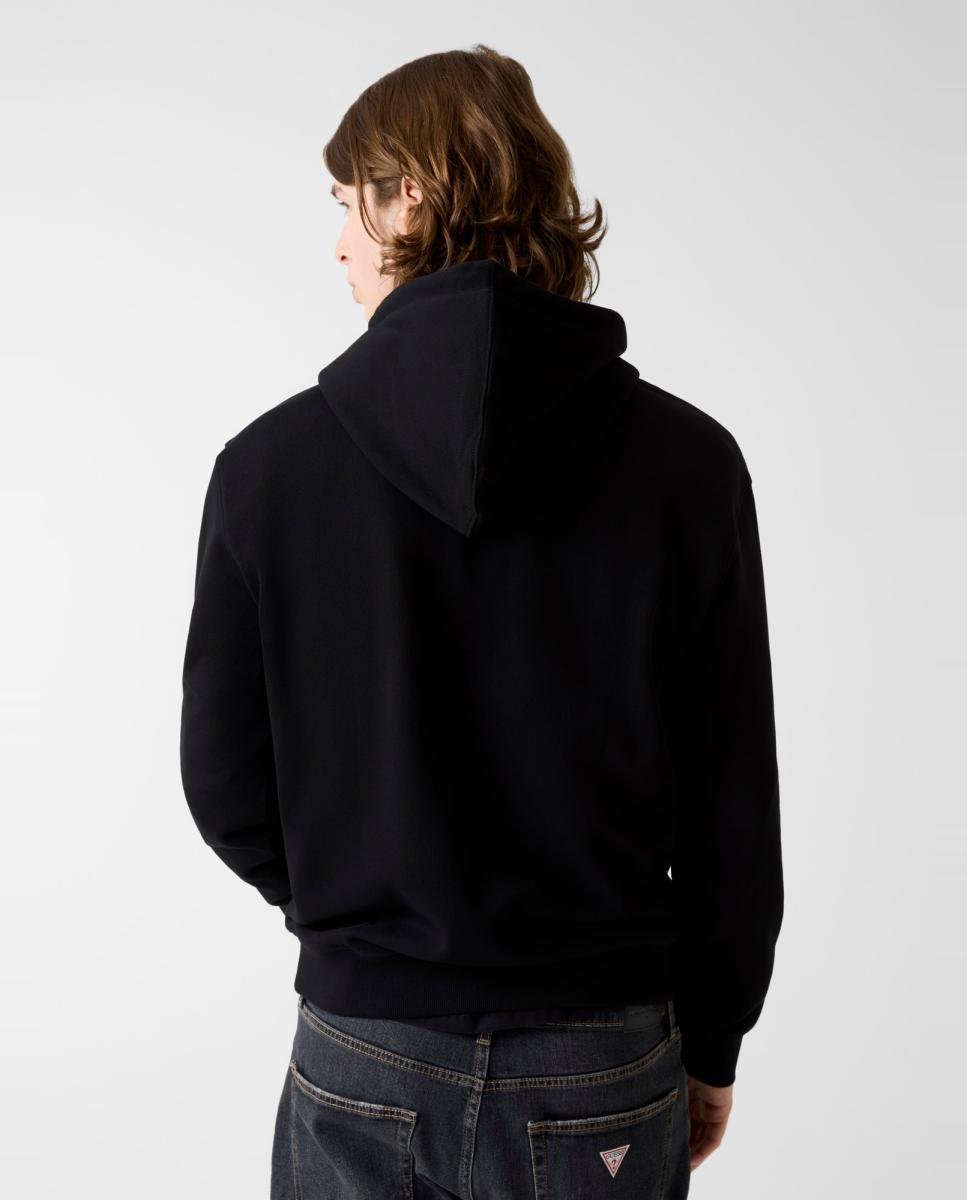 Sweatshirt com capuz Preto-2