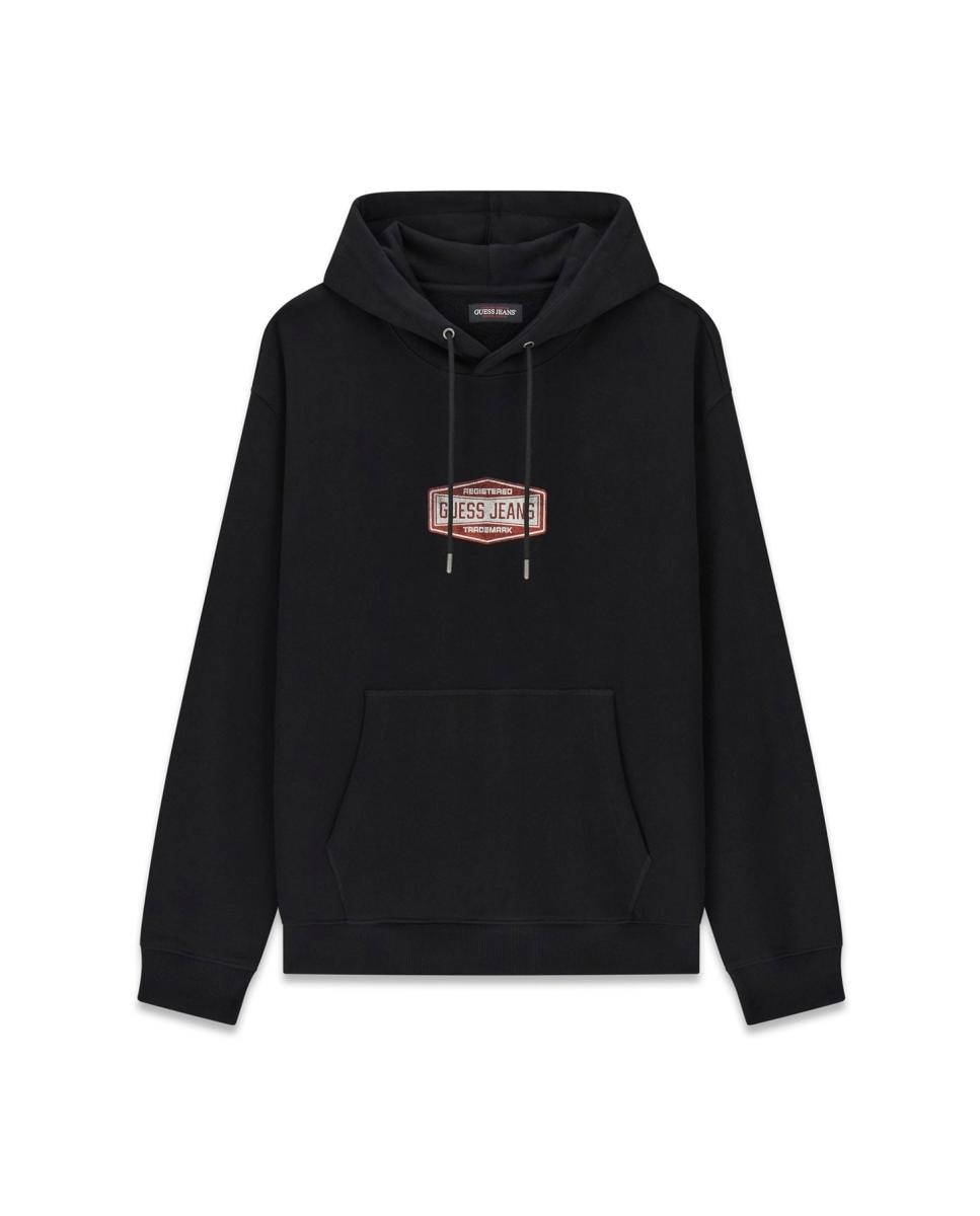 Sweatshirt com capuz Preto-4