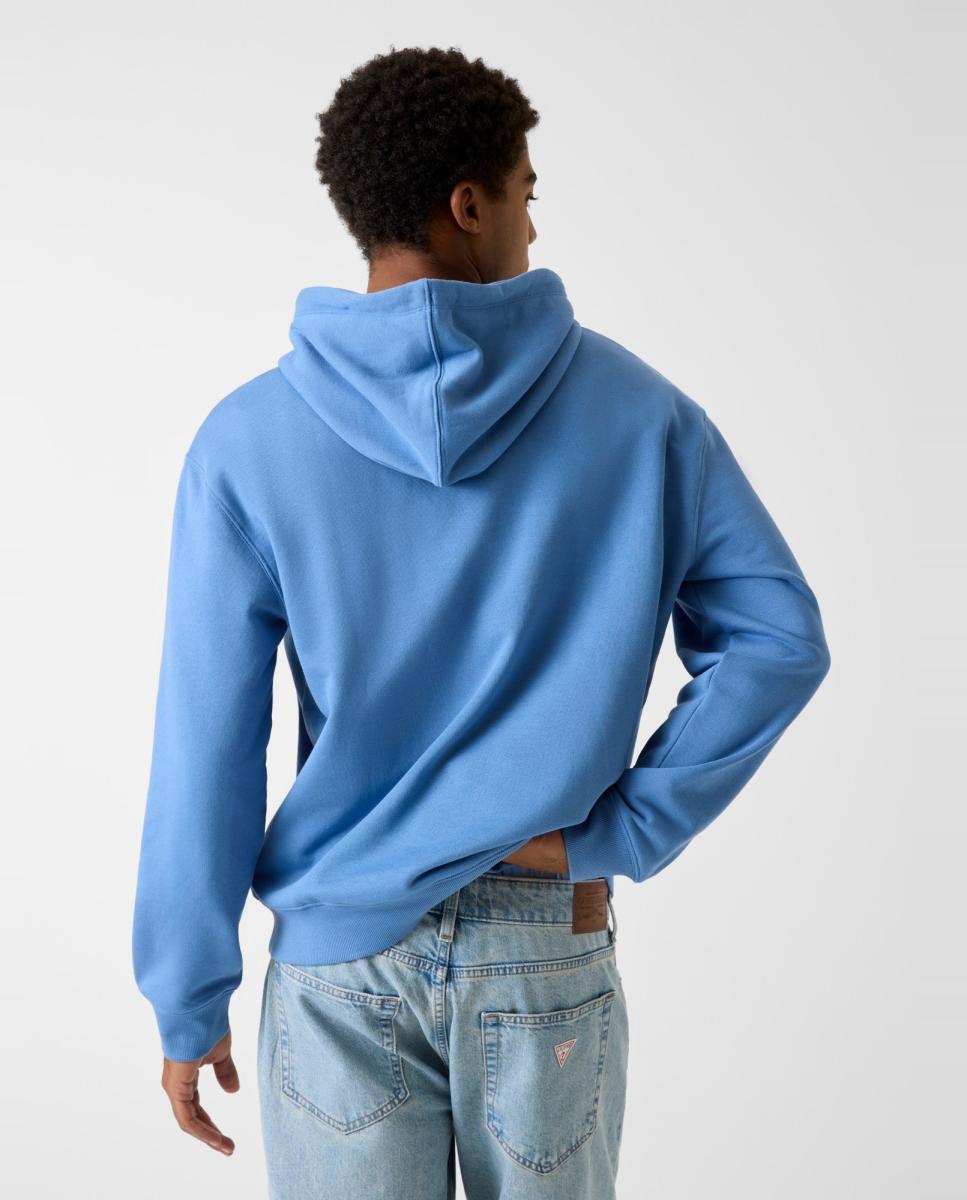 Sweatshirt com capuz Azul-2
