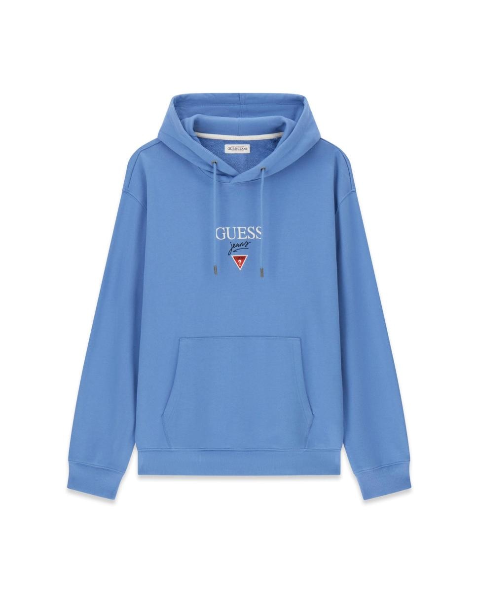 Sweatshirt com capuz Azul-4