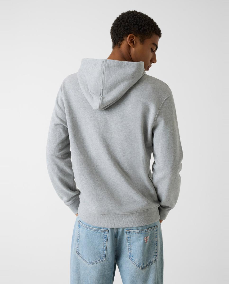 Sweatshirt com capuz Cinzento-claro-2