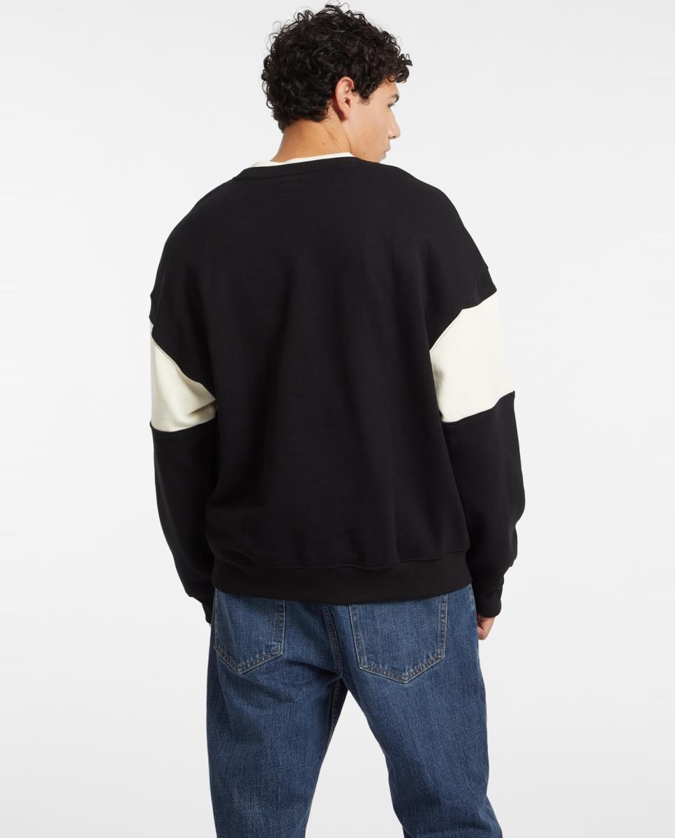Sweatshirt sem Capuz Preto-2